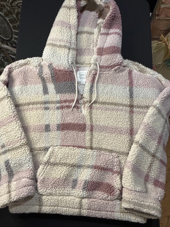 Reflex Jackets & Blazers - Reflex Plush Sherpa Zip Hoodie - Cream & Dusty Pink